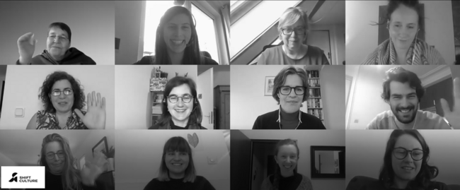 Screenshot of a SHIFT partners' meeting